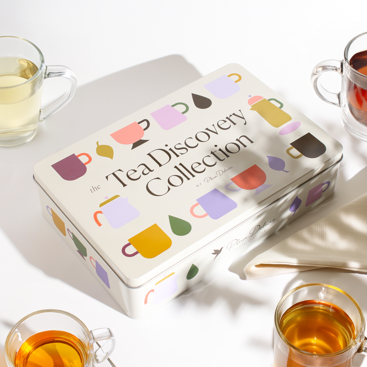 Tea Discovery Collection Gift Tin (5 Best Selling Flavors, Mixed Caffeine)