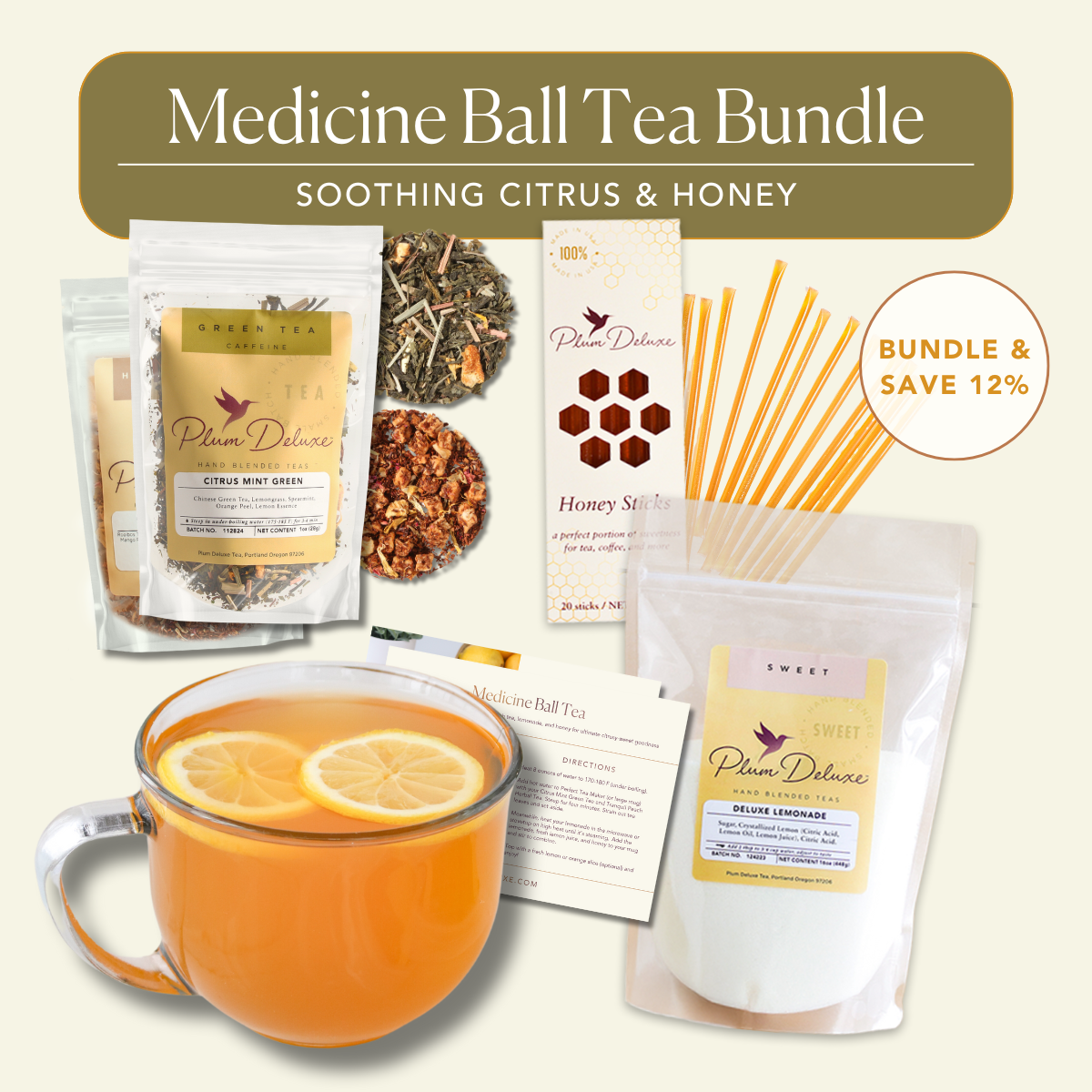 Copycat Starbucks Citrus Mint Peach Immunity Tea Bundle