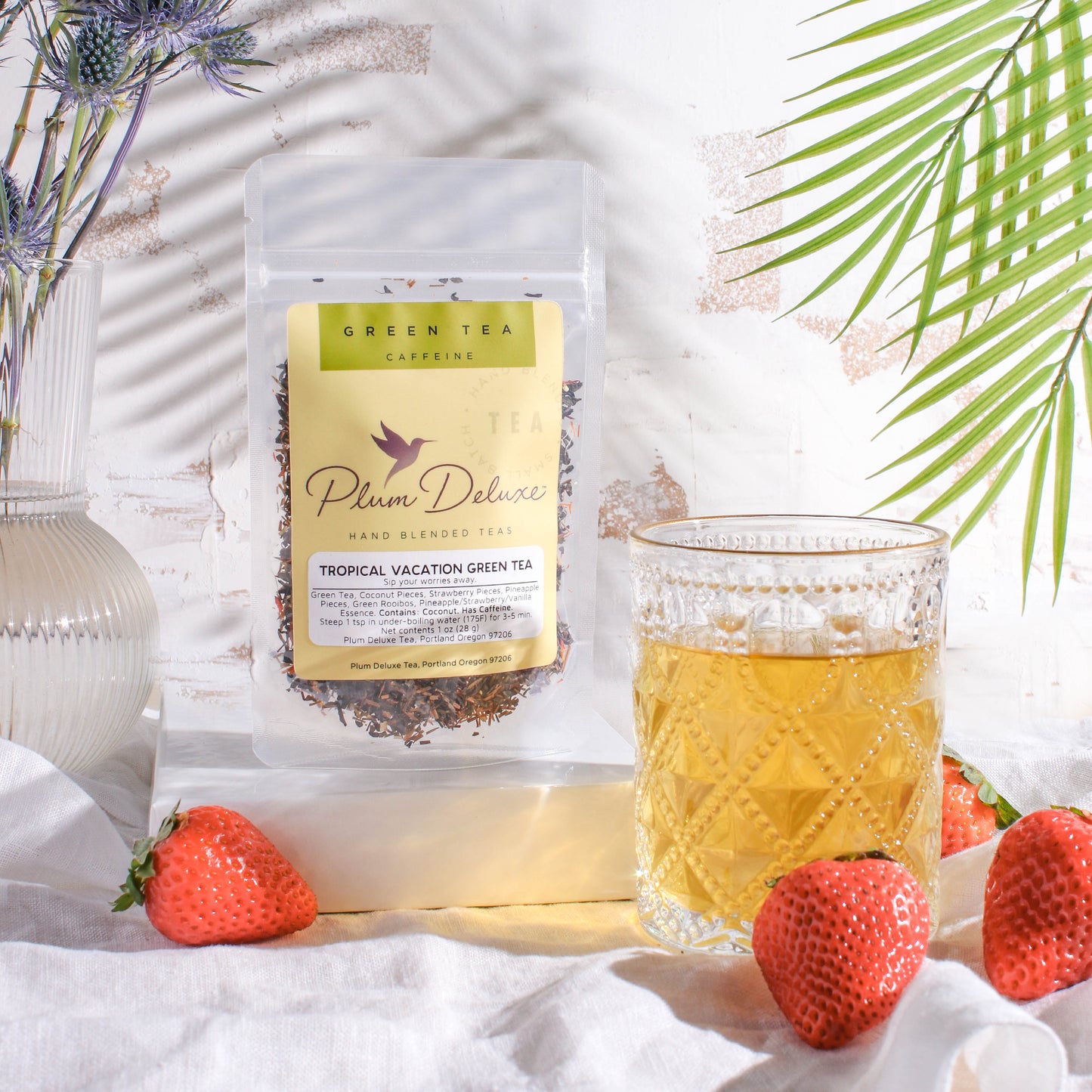 Tropical Vacation Green Tea (Strawberry - Coconut)